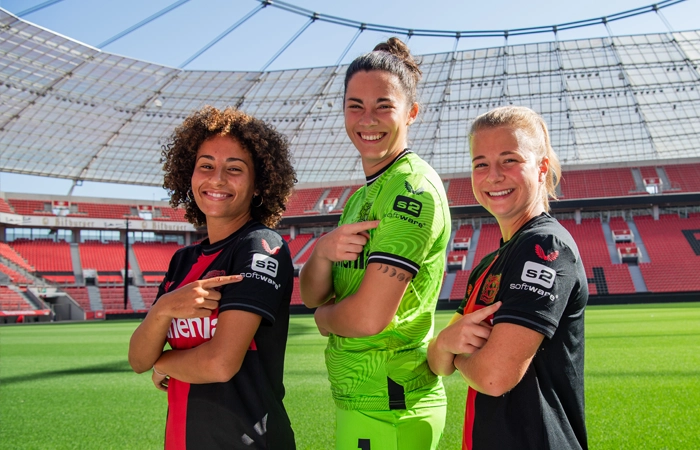 s2-Software ist Ärmelpartner der Bayer 04 Frauen