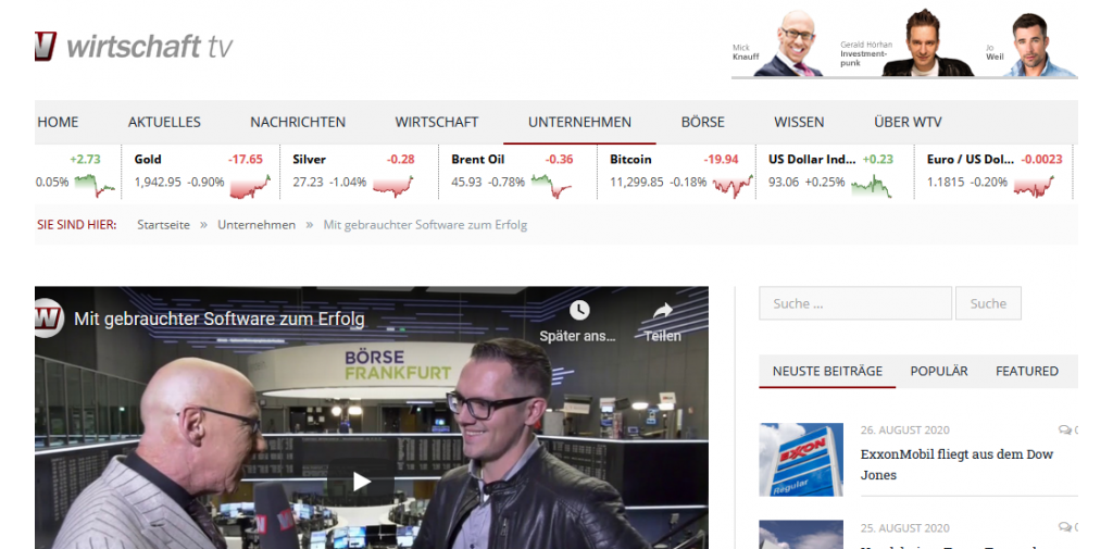 Mit gebrauchter Software zum Erfolg